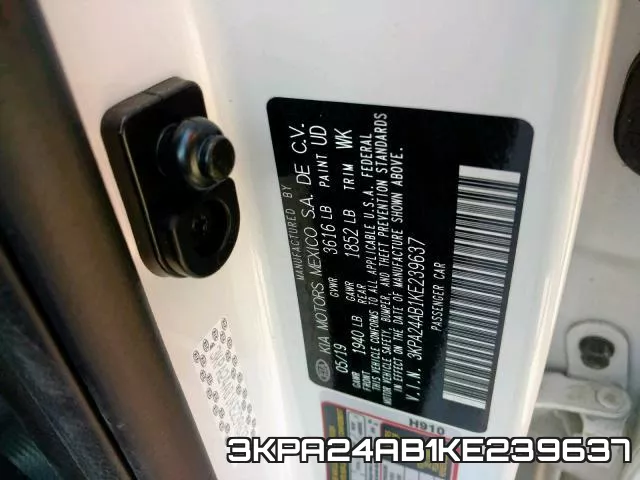 3KPA24AB1KE239637 фото 2