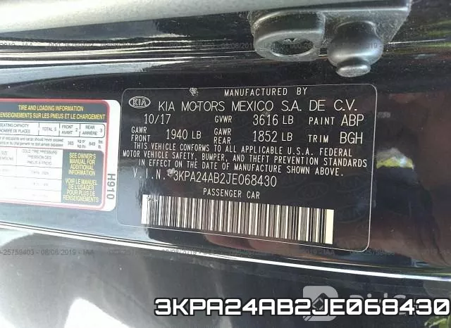 3KPA24AB2JE068430 фото 10