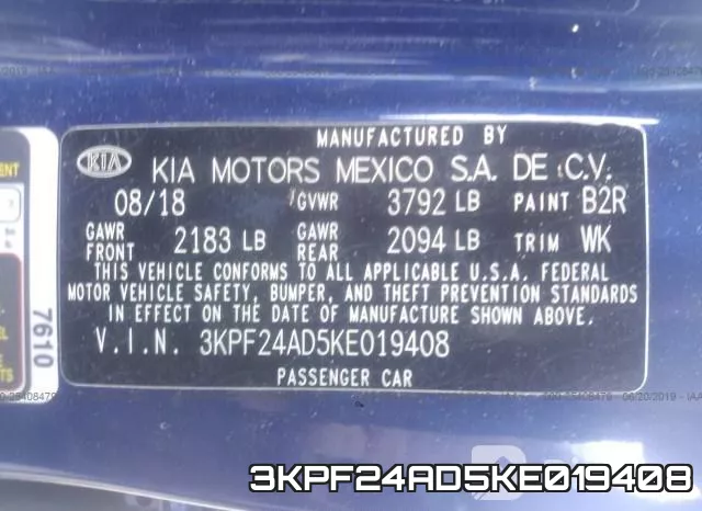 3KPF24AD5KE019408 фото 10