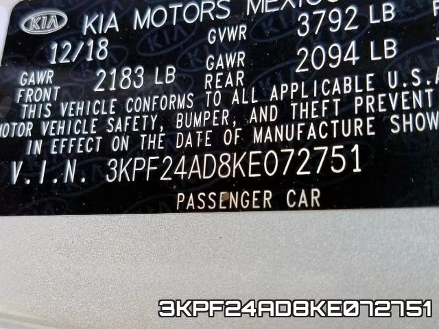 3KPF24AD8KE072751 фото 2