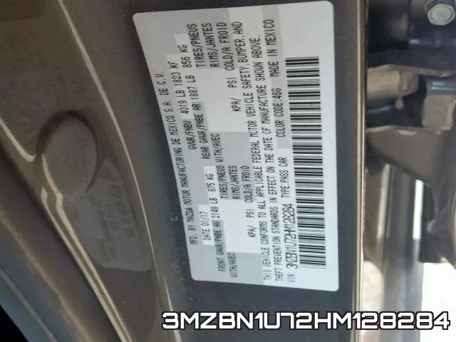 3MZBN1U72HM128284 фото 2