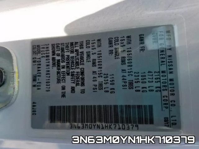 3N63M0YN1HK710379 фото 2