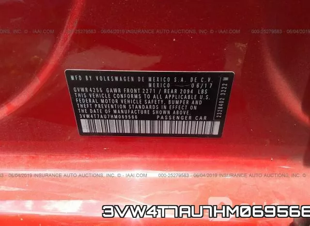 3VW4T7AU7HM069566 фото 9