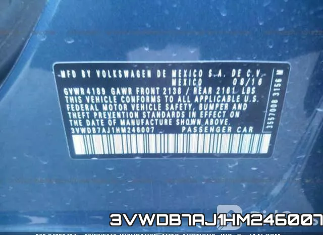 3VWDB7AJ1HM246007 фото 10