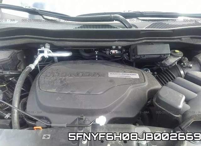 5FNYF6H08JB002669 фото 2