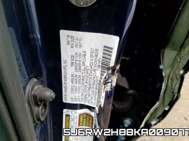5J6RW2H88KA009077 фото 2
