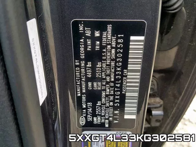 5XXGT4L33KG302581 фото 2
