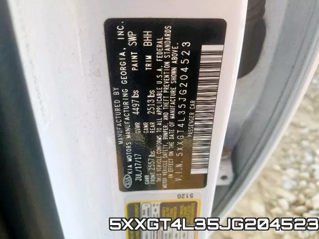 5XXGT4L35JG204523 фото 2