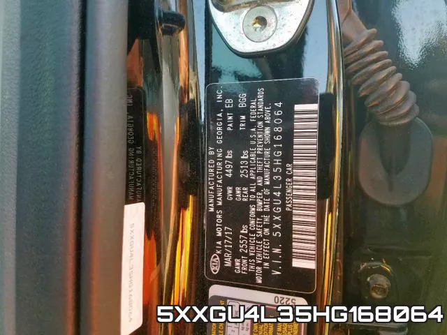 5XXGU4L35HG168064 фото 2