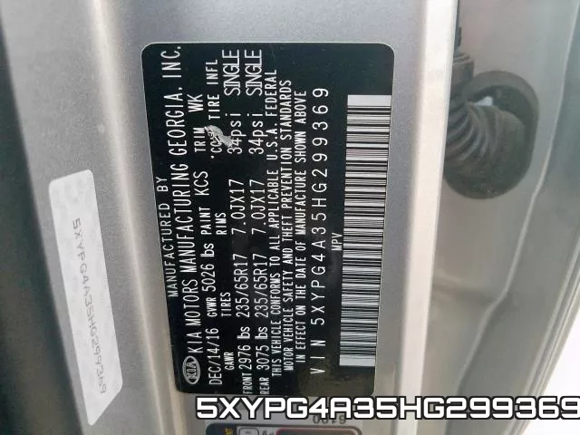 5XYPG4A35HG299369 фото 2