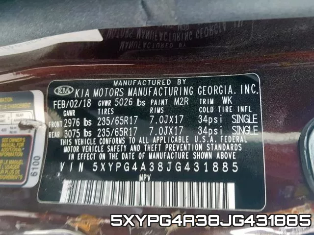 5XYPG4A38JG431885 фото 2