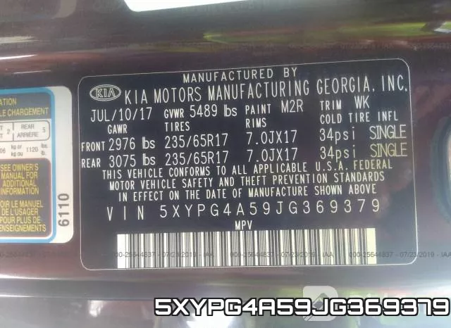 5XYPG4A59JG369379 фото 10