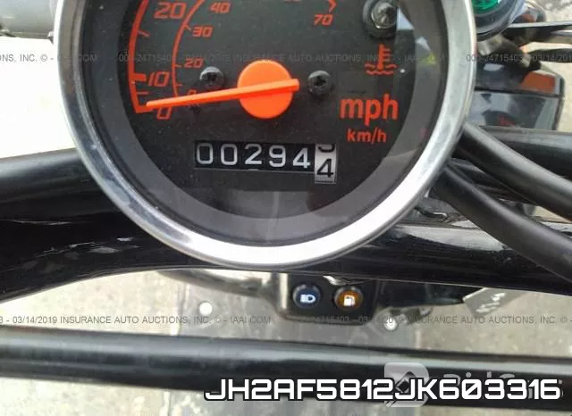 JH2AF5812JK603316 фото 8