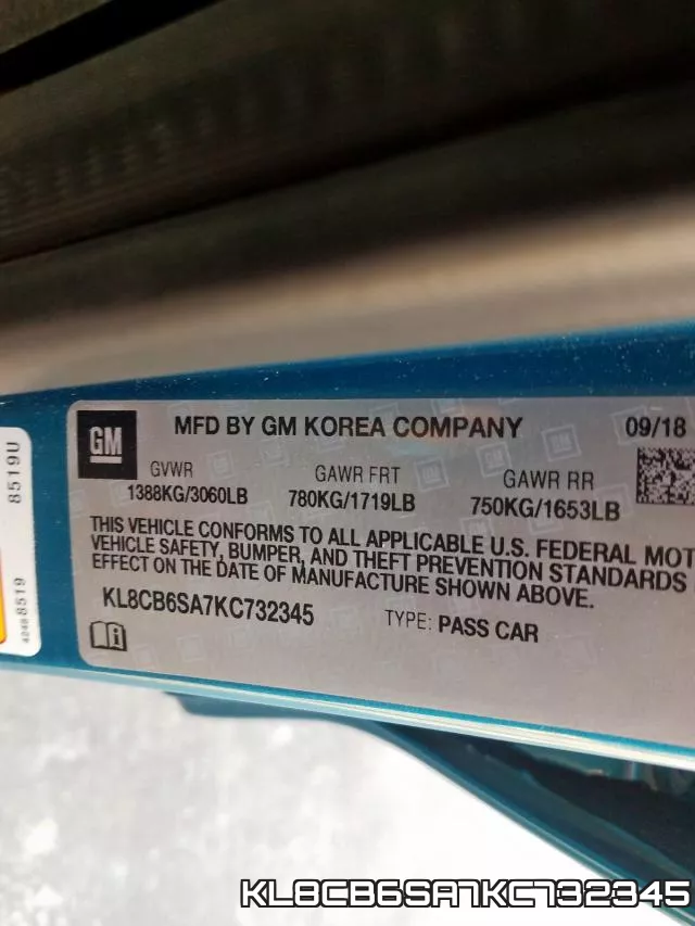 KL8CB6SA7KC732345 фото 2