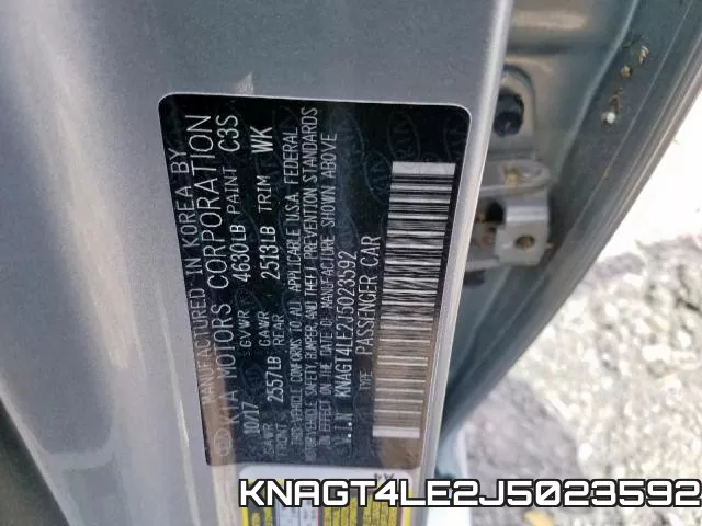 KNAGT4LE2J5023592 фото 2