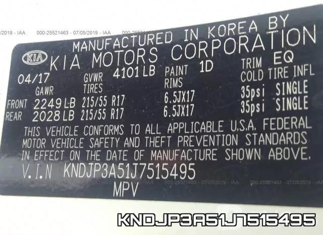 KNDJP3A51J7515495 фото 10