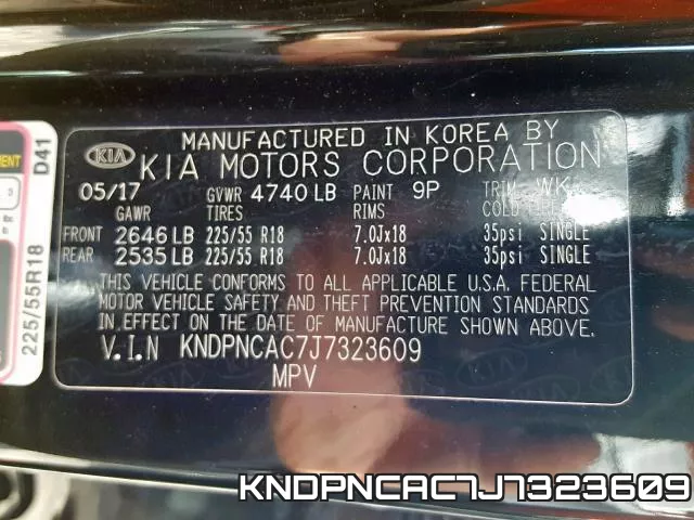 KNDPNCAC7J7323609 фото 2