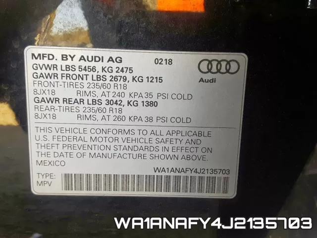 WA1ANAFY4J2135703 фото 2