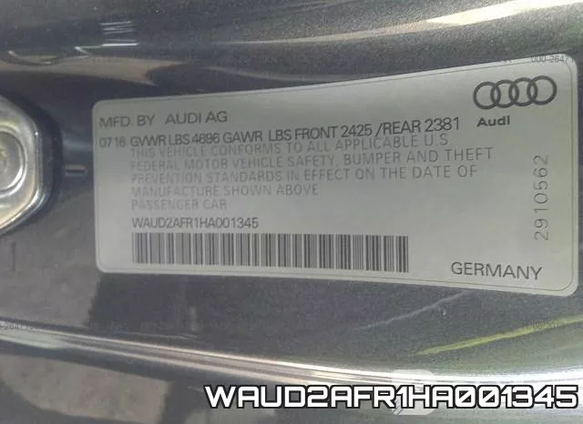 WAUD2AFR1HA001345 фото 10