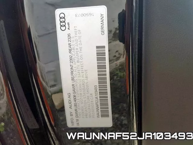 WAUNNAF52JA103493 фото 2