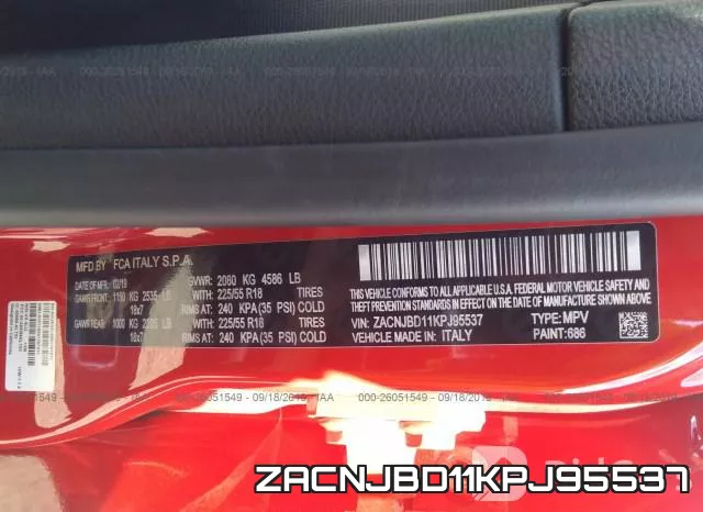 ZACNJBD11KPJ95537 фото 10