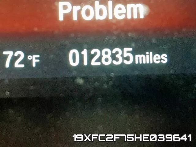 19XFC2F75HE039641 фото 9