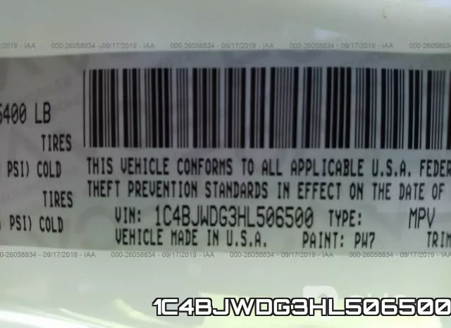 1C4BJWDG3HL506500 фото 10