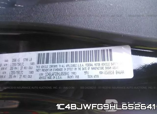1C4BJWFG9HL652641 фото 10