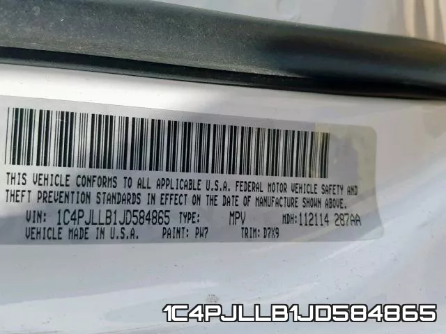 1C4PJLLB1JD584865 фото 2