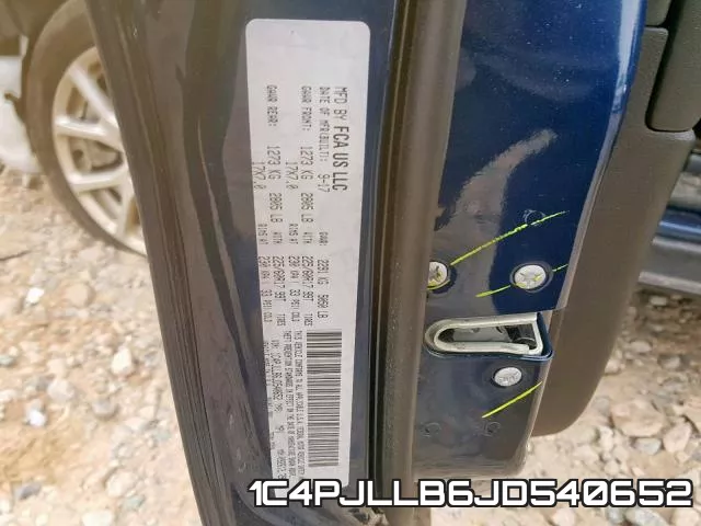 1C4PJLLB6JD540652 фото 2