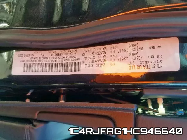 1C4RJFAG1HC946640 фото 2