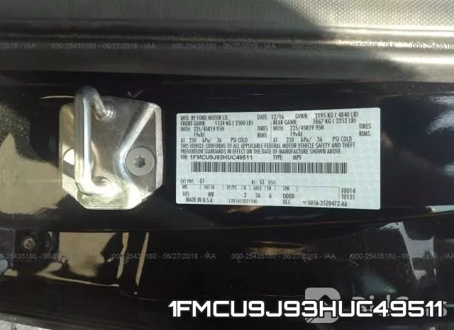 1FMCU9J93HUC49511 фото 10