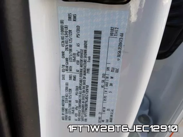1FT7W2BT6JEC12910 фото 2