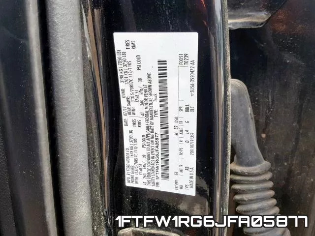 1FTFW1RG6JFA05877 фото 2