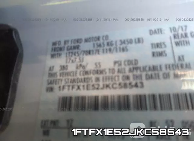 1FTFX1E52JKC58543 фото 10