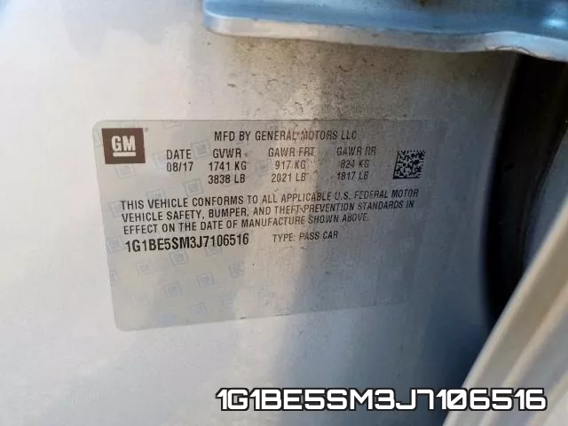 1G1BE5SM3J7106516 фото 2