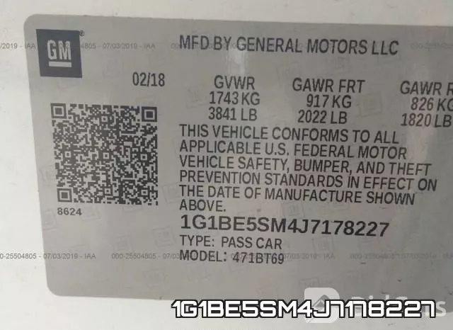 1G1BE5SM4J7178227 фото 10
