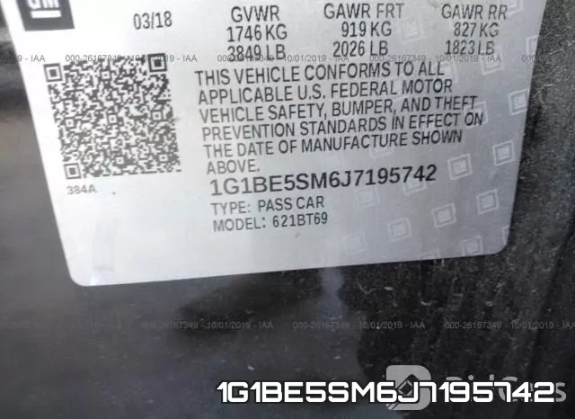 1G1BE5SM6J7195742 фото 10