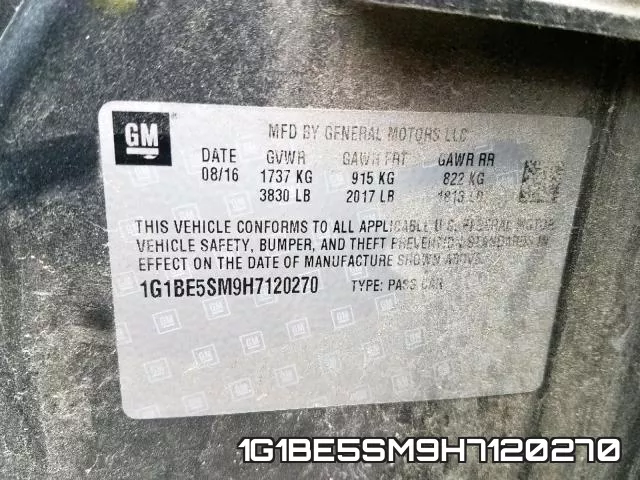 1G1BE5SM9H7120270 фото 2