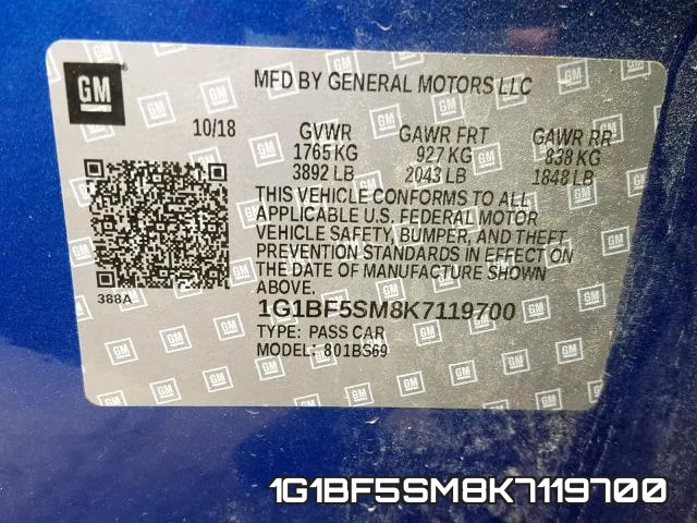 1G1BF5SM8K7119700 фото 2