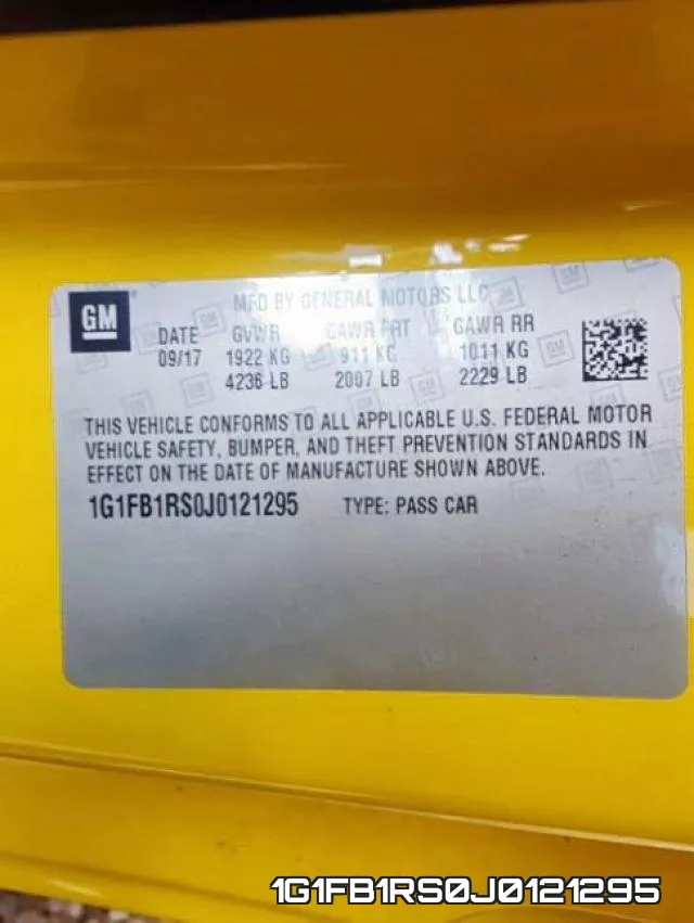 1G1FB1RS0J0121295 фото 2