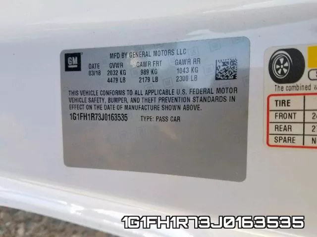 1G1FH1R73J0163535 фото 2