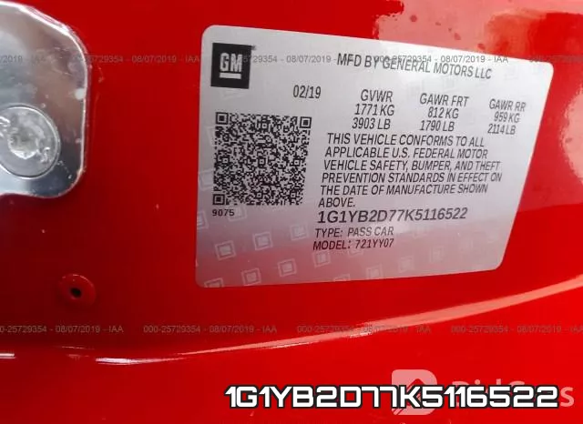 1G1YB2D77K5116522 фото 10