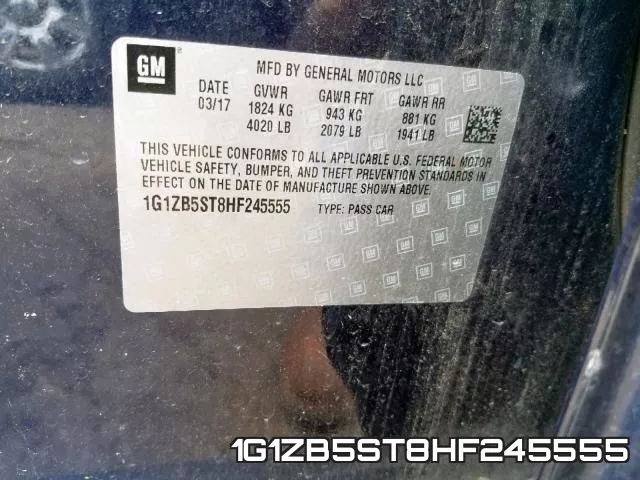 1G1ZB5ST8HF245555 фото 2
