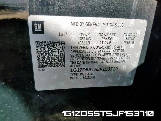 1G1ZD5ST5JF153710 фото 2