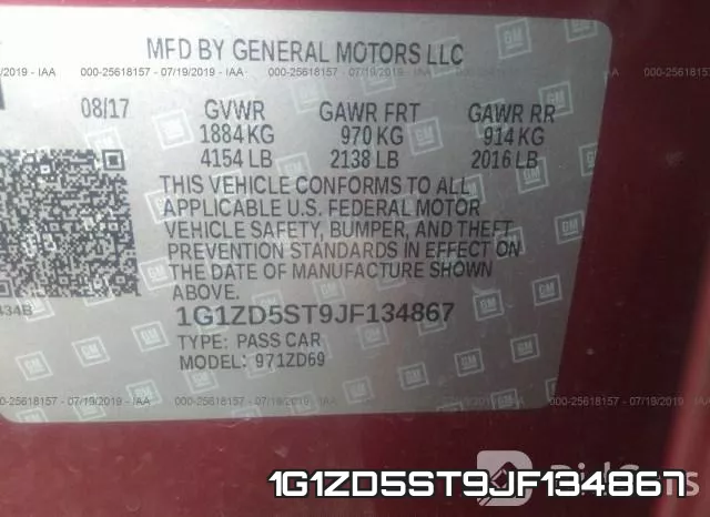 1G1ZD5ST9JF134867 фото 10
