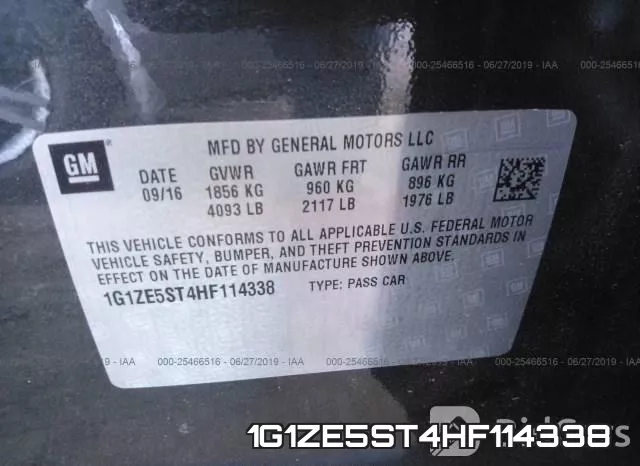 1G1ZE5ST4HF114338 фото 9