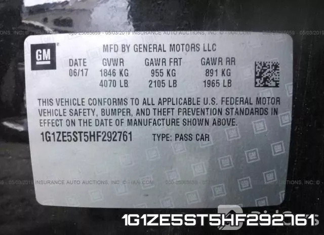 1G1ZE5ST5HF292761 фото 10