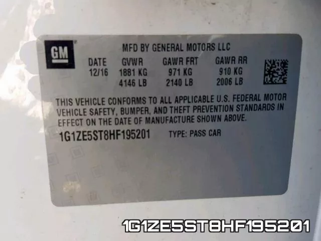 1G1ZE5ST8HF195201 фото 2