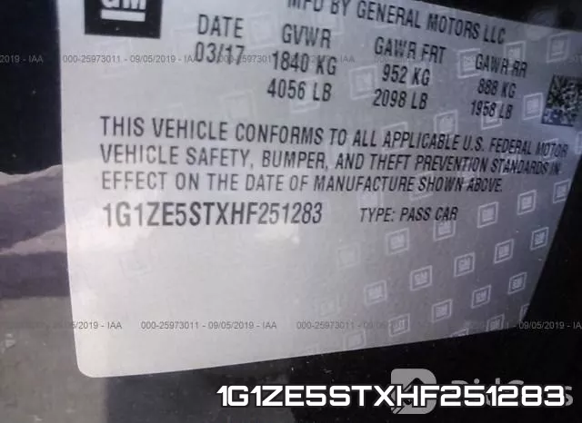 1G1ZE5STXHF251283 фото 10